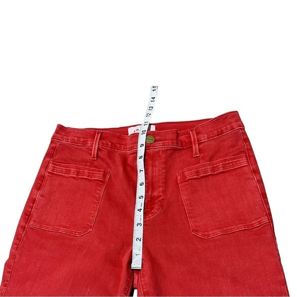 Frame Denim Le Bardot High Rise Skinny Ankle Jeans in Cherry Size 28 - Picture 9 of 14